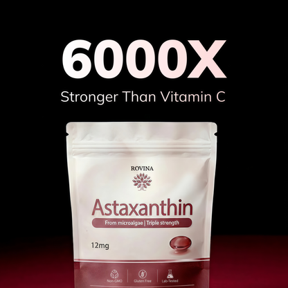 ROVINA Astaxanthin 12mg Softgels, Triple Strength Antioxidant